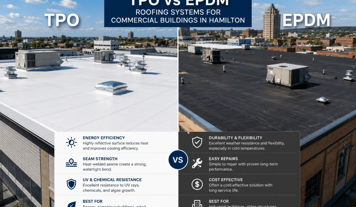 TPO vs EPDM Roofing Systems for Commercial Buildings