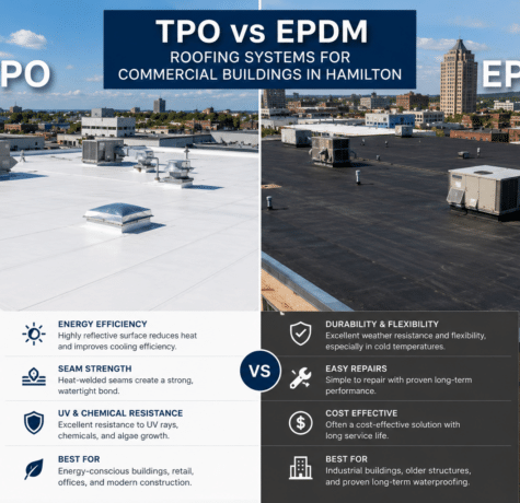 TPO vs EPDM Roofing Systems for Commercial Buildings